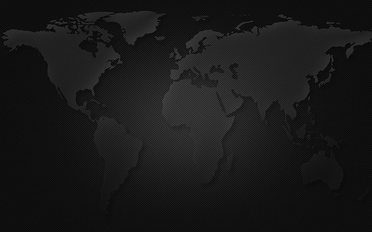 black and gray world map, silhouette, globe - man made object, HD wallpaper