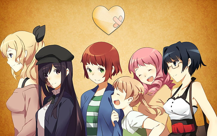 Katawa Shoujo, Lilly Satou, Hanako Ikezawa, Rin Tezuka, Ibarazaki Emi, HD wallpaper