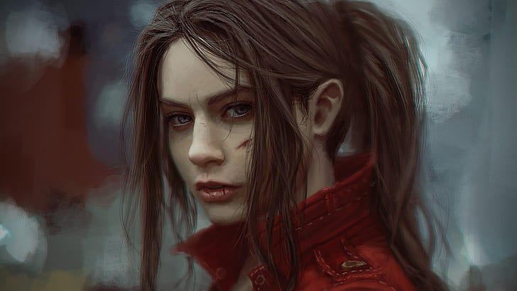 claire redfield, resident evil 2, games, 2019 games, hd, artstation