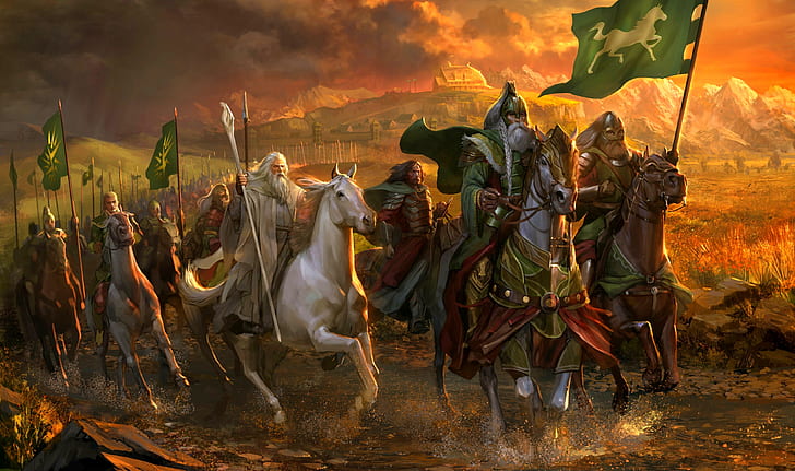 Horse, The Lord Of The Rings, Rohan, Rohirrim, Gandalf The White