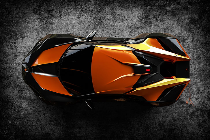 Benoit Fraylon, Fenyr Supersport, car, vehicle, orange color, HD wallpaper