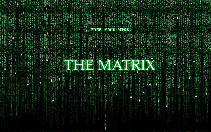 The Matrix, text, western script, communication, green color, HD wallpaper