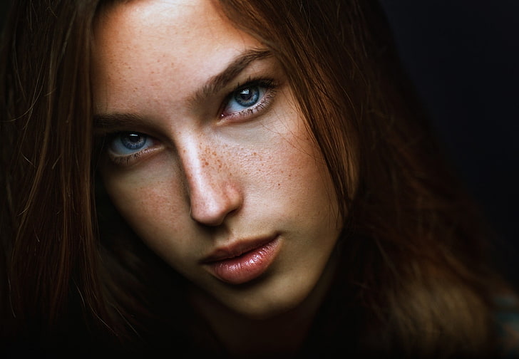 Zachar Rise, women, face, portrait, 500px, model, young adult, HD wallpaper