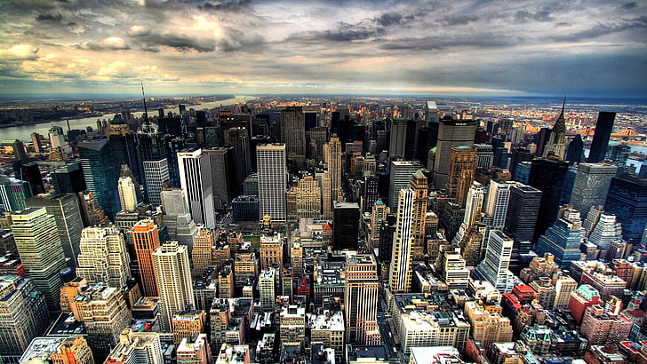 city landscape, cityscape, HDR, building, New York City, manhattan - New York City, HD wallpaper
