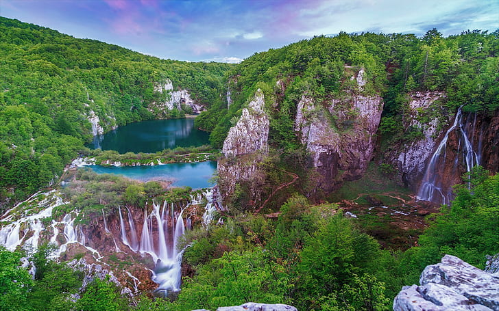 Waterfalls, Croatia, Earth, Plitvice Lakes National Park, Plitvice National Park