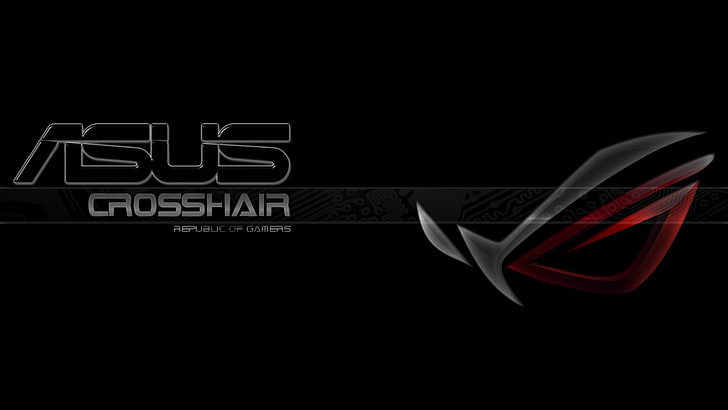 asus pc gamers ASUS ROG black glass Technology Other HD Art, republic of gamers, HD wallpaper