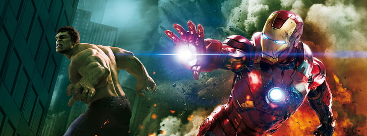 The Avengers - Hulk and Ironman, Marvel Incredible Hulk and Iron Man wallpaper, HD wallpaper