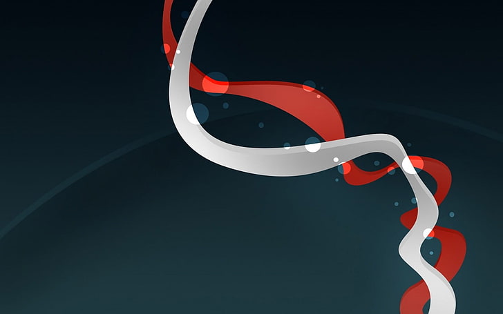 white and red abstract wallpaper, shapes, digital art, artwork, HD wallpaper