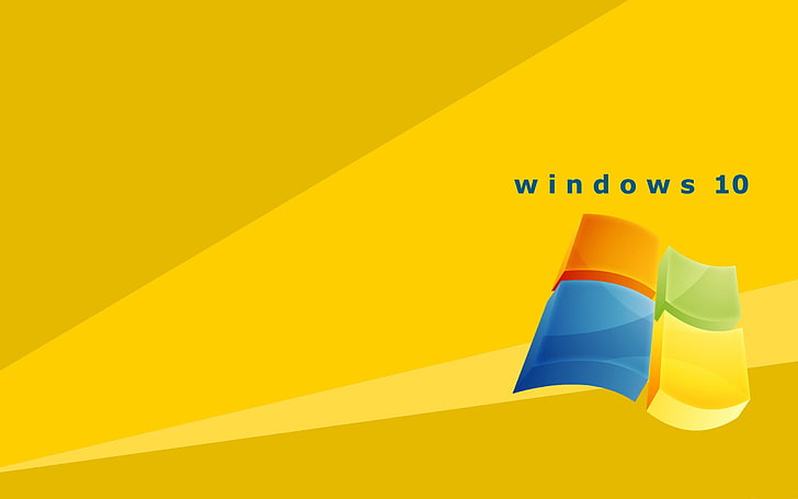 HD wallpaper: Windows 10-2016 High Quality HD Wallpaper, yellow, no people  | Wallpaper Flare