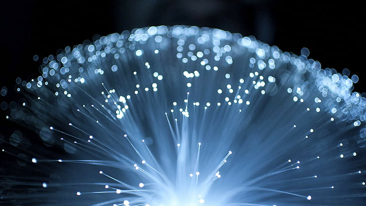 closeup photo of fiber optics, particles, 4k, 5k wallpaper, lights