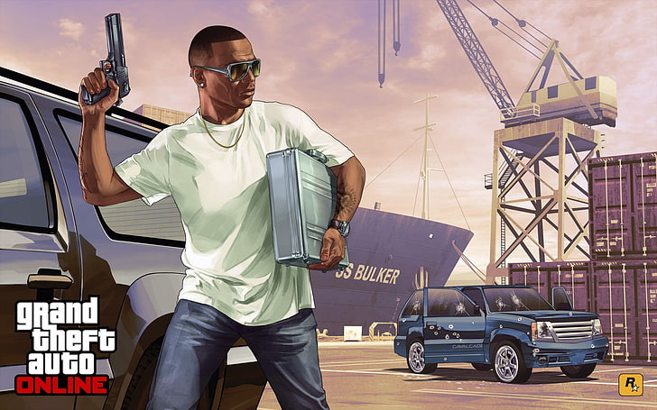 Grand Theft Auto Online wallpaper screenshot, grand theft auto v, HD wallpaper