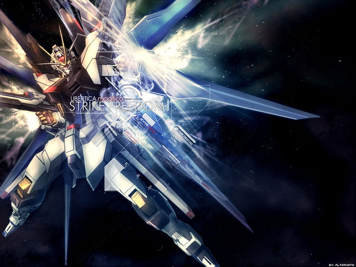 freedom gundam strike freedom Anime Gundam Seed HD Art, HD wallpaper
