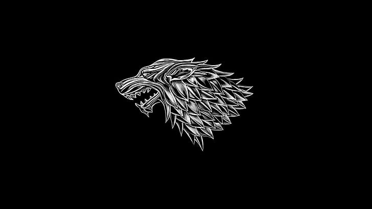 HD wallpaper: Game of Thrones, sigils, wolf, House Stark | Wallpaper Flare