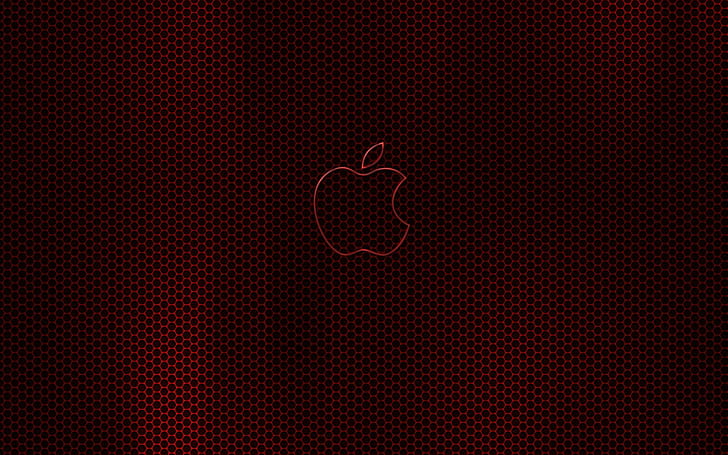 Apple Dark Red Glow, HD wallpaper