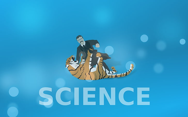 man in black suit jacket illustration, science, artwork, tiger