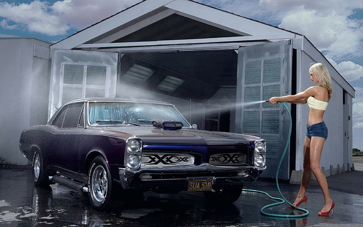 car, wash, HD wallpaper