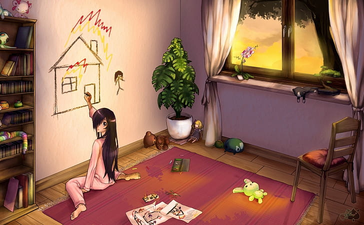 Katawa Shoujo, visual novel, anime girls, Hanako Ikezawa, HD wallpaper