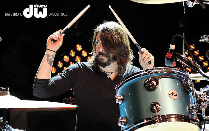 drums, drummer, foo fighters, Dave Grohl, HD wallpaper