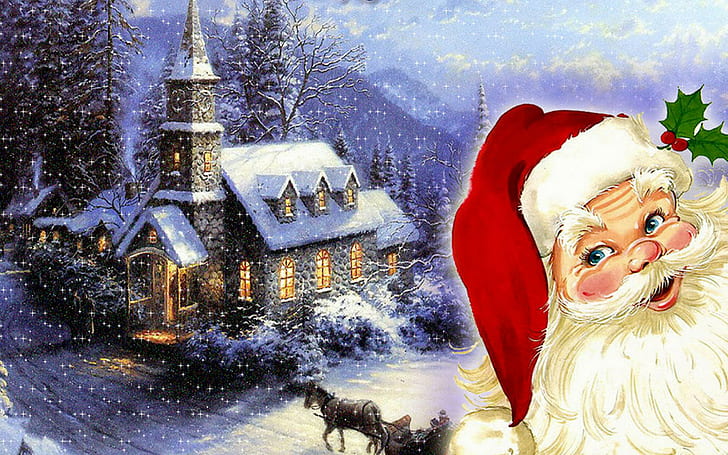 HD wallpaper: holiday, 1920x1200, santa, claus, red, Cute, Merry, christmas  | Wallpaper Flare