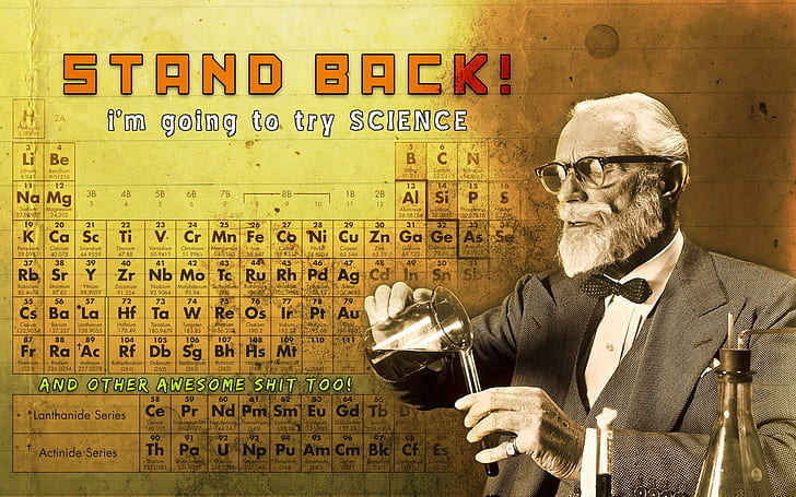 Performing Science, text, chemist, elements, periodic, table, HD wallpaper