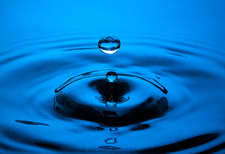 rippling water, MG, jpg, water  blue, close-up, drinking, environment, HD wallpaper