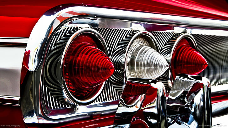 car, chevrolet, chevy, chrome, classic, hot, impala, light, HD wallpaper