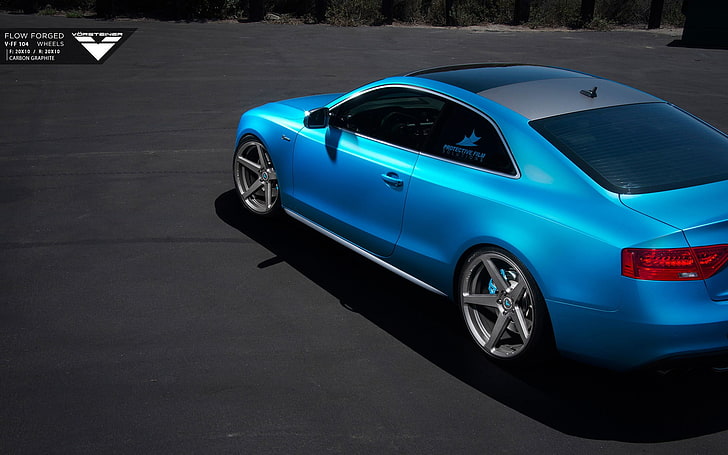 blue coupe screengrab, Vorsteiner, Audi, Audi S5, car, mode of transportation, HD wallpaper
