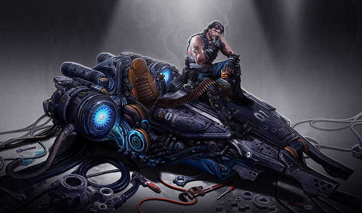 art, StarCraft, strategy, vulture, Raynor, the vulture, HD wallpaper