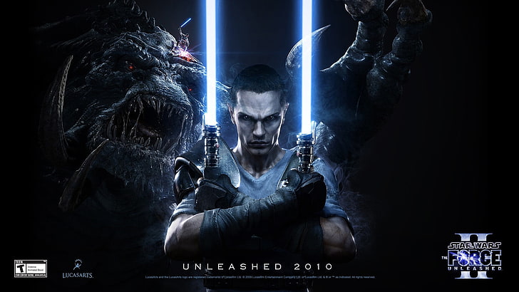 Star Wars, Star Wars: The Force Unleashed, front view, people