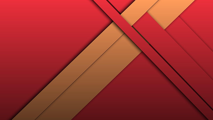 material design, geometry, pattern, lines, red, backgrounds, HD wallpaper