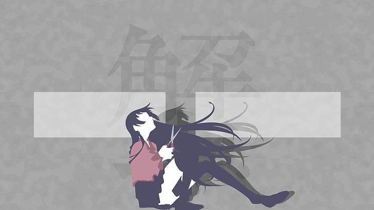 Monogatari Series, Senjougahara Hitagi, anime, anime girls, HD wallpaper