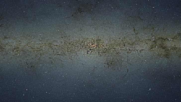 Stars Galaxy Milky Way HD, blue brown and gray surface, space
