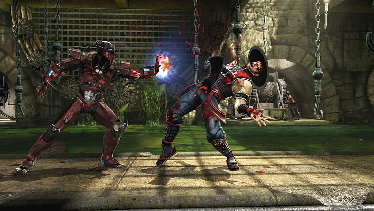 360 Blast MK9 Sektor DeadPool Video Games Mortal Kombat HD Art