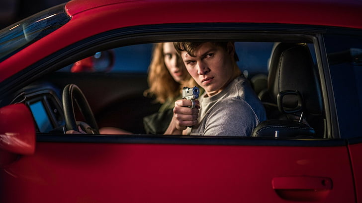Movie, Baby Driver, Ansel Elgort, Lily James, HD wallpaper