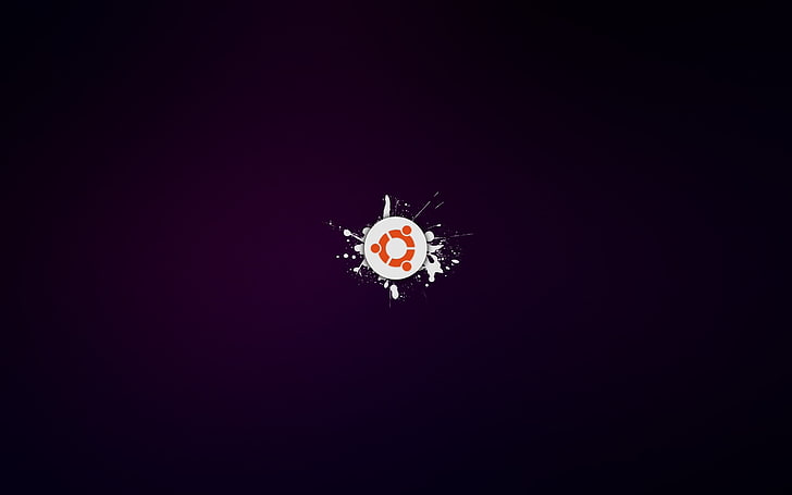 Ubuntu logo, technology, operating system, copy space, lighting equipment, HD wallpaper
