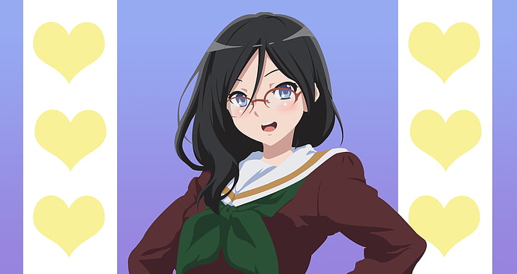 Hibike! Euphonium, Asuka Tanaka, manga, anime girls, glasses