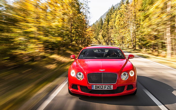 Bentley Continental GT red supercar