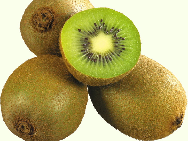kiwi fruits, slice, food, kiwi - Fruit, freshness, ripe, close-up, HD wallpaper