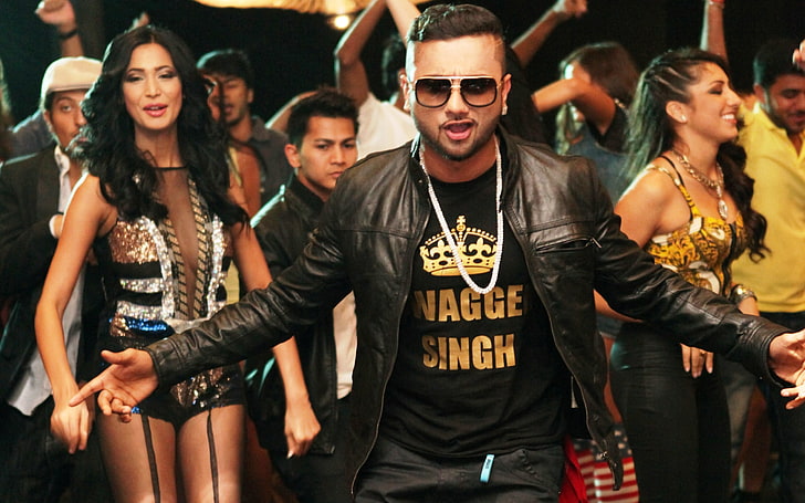 HD wallpaper: Honey Singh Birthday Bash Song Still, men's black leather  jacket | Wallpaper Flare