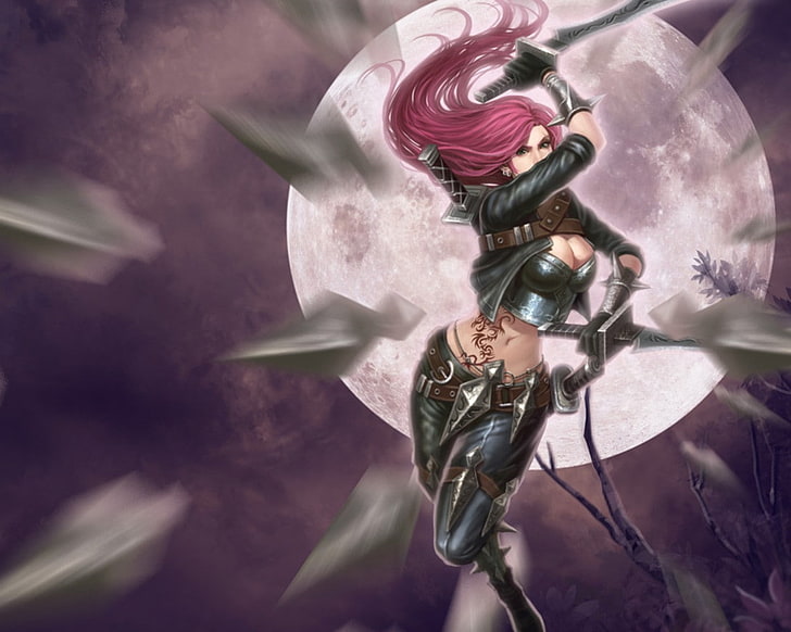 League of Legends, Katarina the Sinister Blade, no people, close-up