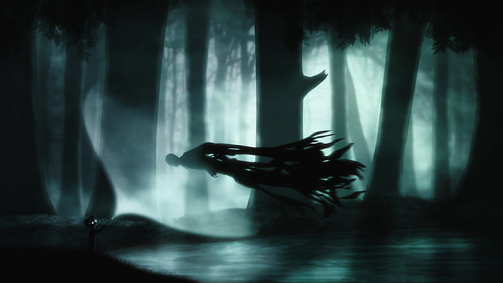 silhouette of flying monster digital wallpaper, Harry Potter