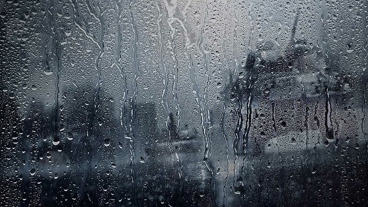 window, raining, rainy, wet, HD wallpaper