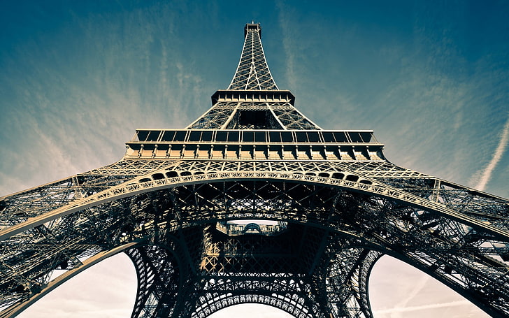 low-angle photography of Eiffel Tower, city, sky, paris, paris - France, HD wallpaper