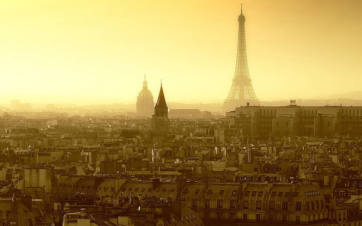 Eiffel tower, Paris, cityscape, architecture, built structure