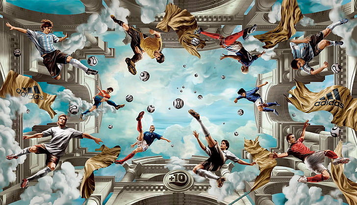 HD wallpaper: assorted football players illustration, balls, beckham,  adidas | Wallpaper Flare