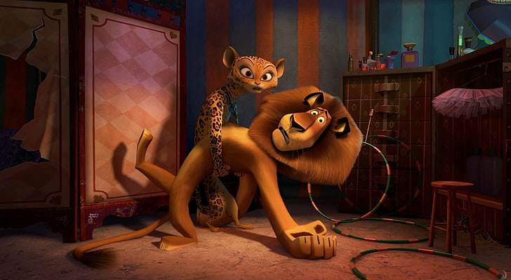 HD wallpaper: Madagascar 3 Europes Most Wanted - Alex and Gia, Madacascar  movie scene | Wallpaper Flare