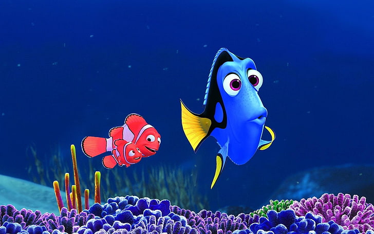 Movie, Finding Dory, Disney, Dory (Finding Nemo), Marlin (Finding Nemo), HD wallpaper