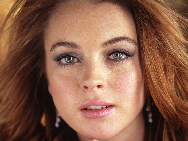 Lindsay Lohan Eye, celebrity, celebrities, hollywood, HD wallpaper