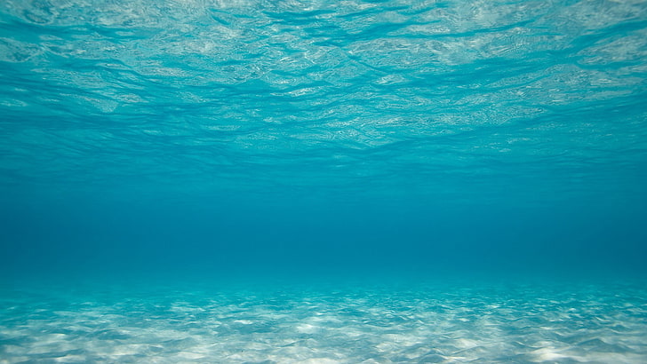 rippling body of water, photography, sea, underwater, blue, turquoise colored, HD wallpaper