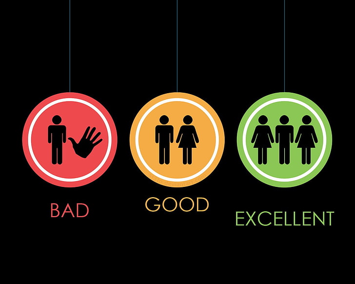 bad, good, and excellent illustration, humor, people, business